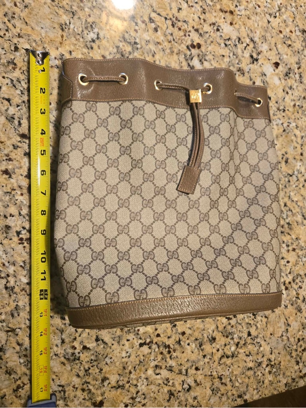 Vintage Gucci GG Supreme/Plus Bucket Bag-Deadstock Condition-Never Carried - Picture 15 of 16
